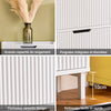 SoBuy FSR177-W Armoire à Chaussures 2 Abattants Ultra-Slim 19cm, Rangement Compact pour Entrée Couloir – 50x19x90 cm, Blanc