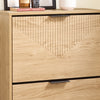 SoBuy FSR200-II-N Meuble à Chaussures Entrée Meuble de Rangement à 2 Abattants, Design Système Anti-Basculement,jusqu'à Taille EU 47, Meuble Chaussures pour 8 Paires, Bois Clair, 60 x 24 x 83 cm