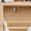 SoBuy FSR200-II-N Meuble à Chaussures Entrée Meuble de Rangement à 2 Abattants, Design Système Anti-Basculement,jusqu'à Taille EU 47, Meuble Chaussures pour 8 Paires, Bois Clair, 60 x 24 x 83 cm