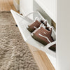 SoBuy FSR208-W Meuble à Chaussures Gain de Place Ultra-Slim 19cm – Entrée Étroite – 100x19x107 cm Blanc