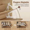 SoBuy FSR214-N Meuble à Chaussures Gain de Place – Entrée Étroite – 100x24x83 cm Naturel