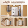SoBuy FSR220-W Armoire à Chaussures Slim 24 cm – 4 Abattants, 12 Paires, Rangements Latéraux, Crochets, Style Nordique, Blanc