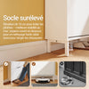 SoBuy FSR221-W Meuble Chaussures Meuble à Chaussures Extra Plat 19 cm, Rangement Jusqu’à Taille 47, avec Crochets et Étagère Ouverte pour Petit Appartement Couloir Entrée Blanc 60x19x119 cm