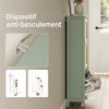SoBuy FSR222-GR Armoire à Chaussures 3 Abattants en Rotin – 12 à 18 Paires, Style Scandinave – 62×25×121 cm, Vert