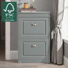 SoBuy FSR78-HG Armoire à Chaussures 2 Abattants, Rangement 8 Paires pour Entrée Couloir – 54x24x83 cm, Gris