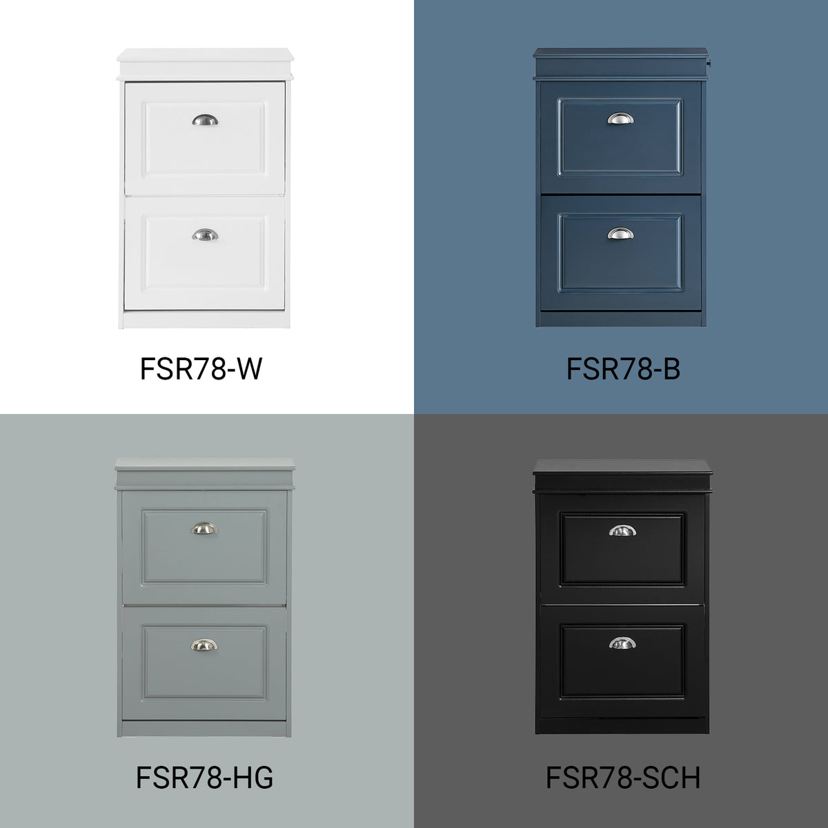 SoBuy FSR78-W Meuble à Chaussures Compact 54 cm – Étagères Réglables et Tiroir – Bois FSC – Blanc