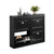 SoBuy FSR79-SCH Armoire à Chaussures 4 Abattants, Rangement 16 Paires pour Entrée Couloir – 105x24x83 cm, Noir