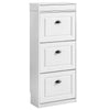 SoBuy FSR94-WG Meuble à Chaussures Gain de Place – Entrée Étroite – 53x24x118 cm Effet Bois Blanc