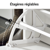 Prévente SoBuy FSR98-L-W Banc à Chaussures avec Coussin Rembourré et 1 Abattant pour Entrée Couloir – 80x26x45 cm, Blanc
