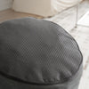 SoBuy FST100-DG Fauteuil de Salon en Velours Côtelé avec Repose-Pieds – Dossier Inclinable, Relax – 110×125×65 cm, Gris Foncé