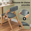 Prévente SoBuy FST92-SGx2 Lot de 2 Chaises Pliantes Rembourrées en Bois – Gris Foncé