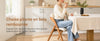 SoBuy FST92-W Chaise Pliante Bois Massif avec Housse Amovible – Crème