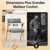 SoBuy FST98-HGx2 Lot de 2 Chaises Pliantes en Bois de Hêtre avec Coussin Déhoussable, Charge 150 kg – Chaises Salle à Manger, Cuisine et Salon, Gris