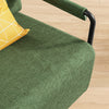 SoBuy FST99-SY Fauteuil Relax en Velours Côtelé avec Repose-Pieds – Design Pliable – 59×74×78 cm, Vert Foncé