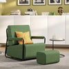 SoBuy FST99-SY Fauteuil Relax en Velours Côtelé avec Repose-Pieds – Design Pliable – 59×74×78 cm, Vert Foncé