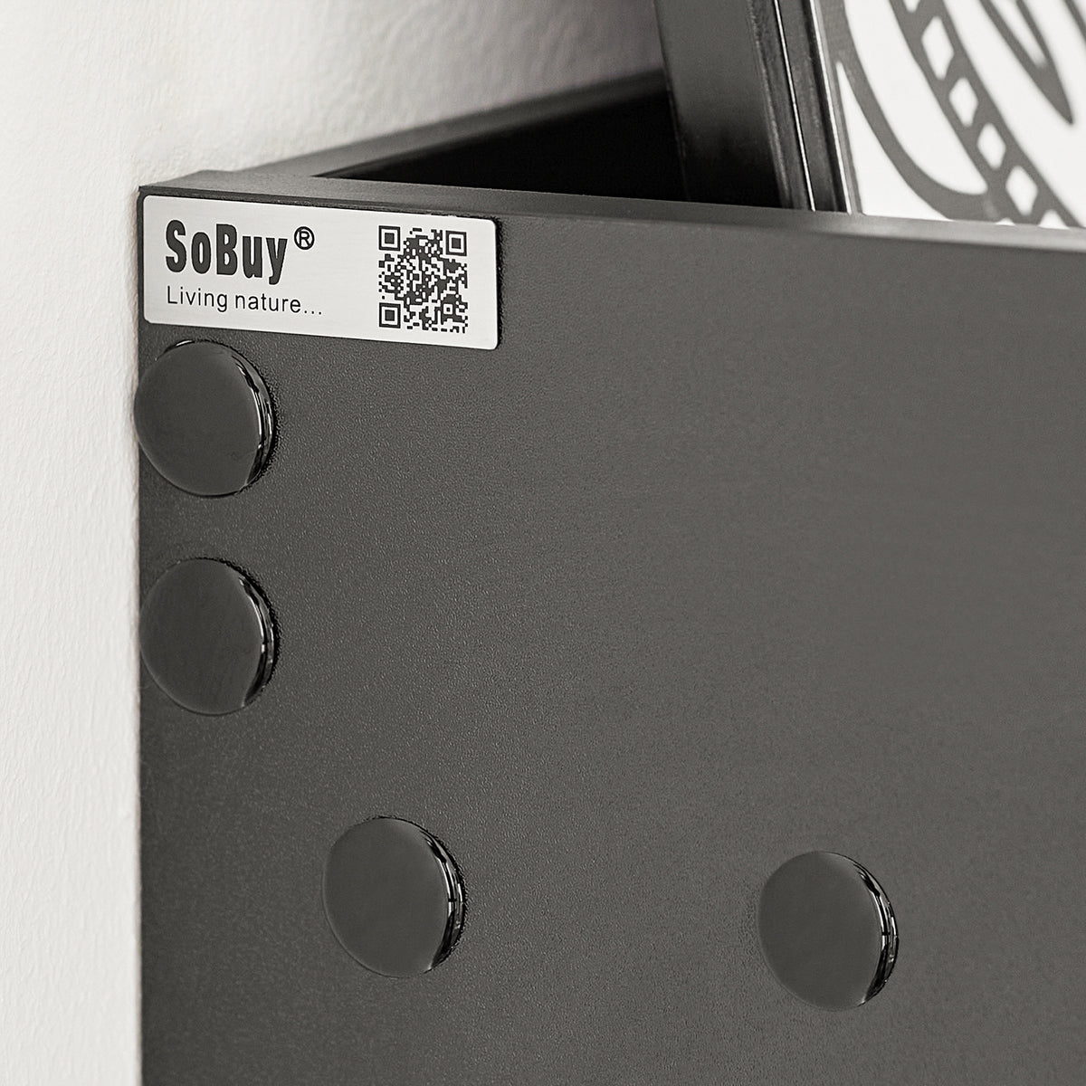 SoBuy FWT18-Sch Table Murale Bureau avec Étagère intégrée Armoire de Rangement Murale