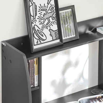 SoBuy FWT18-Sch Table Murale Bureau avec Étagère intégrée Armoire de Rangement Murale
