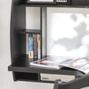 SoBuy FWT18-Sch Table Murale Bureau avec Étagère intégrée Armoire de Rangement Murale