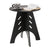 SoBuy HFBT01-SCH Table d'appoint Ronde en Bois Table Basse Ronde Table de Nuit Table de Chevet Bouts de Canapé en Tenons et Mortaises, Noir