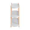 SoBuy HSTR01-H-HG Bibliothèque à 3 Niveaux, Étagère de Rangement, Étagère sur Pied en Bois à 3 Étages, Table d’Entrée, Table Console pour Salon, Bureau, Chambre, 100x33x88cm, Gris