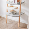 SoBuy HSTR02-K-HG Étagère Échelle, Bibliothèque à 4 Niveaux, Étagère de Rangement, Meuble de Rangement sur Pieds, Bibliothèque Murale, pour Bureau, Salon, Chambre, Cuisine, 44x39x169cm, Gris
