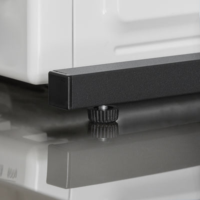 SoBuy KCR08-PF Étagère Micro-Ondes 2 Niveaux pour Double Four, Grande Capacité, Rangement Optimisé, Design Fonctionnel, Usage Quotidien – Charge 40 kg, Métal