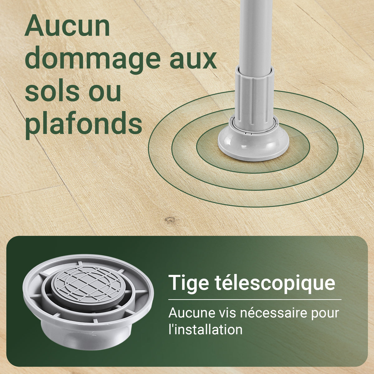 SoBuy KLS04-II-HG Portant à vêtements télescopique solide - Penderie ouverte réglable avec tringles et étagères, Porte manteau pour chambre/dressing, Gris