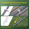 Prévente SoBuy KLS11-K Tuinschuur, tuinhuis voor buiten, waterdicht, motorhuis met haken, garage voor fiets en gereedschap, fietsschuur, opslag en opslag, zilver, 120 x 176 x 163 cm