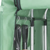SoBuy KLS11-L-GR Abri de Jardin, Cabane de Jardin Exterieur Imperméable, abri Moto avec des Crochets, Garage pour Vélo et Outils, Abri Vélo, Rangement et Stockage, Vert, 159x219x165 cm