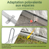 SoBuy KLS11-L Abri de Jardin, Cabane de Jardin Exterieur Imperméable, abri Moto, Garage pour Vélo et Outils, Abri Vélo, Rangement et Stockage, Argent, 159x165x219 cm