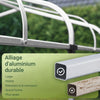SoBuy KLS11-L Abri de Jardin, Cabane de Jardin Exterieur Imperméable, abri Moto, Garage pour Vélo et Outils, Abri Vélo, Rangement et Stockage, Argent, 159x165x219 cm