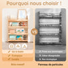SoBuy KMB08-K-N Bibliotheque Enfant Étagère Livre Enfant 4 Niveaux Meuble Rangement Jouet Bibliothèque Meuble de Rangement Etagere Chambre Naturel 60x12x80cm