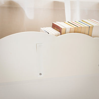 SoBuy KMB100-K-W Bibliothèque Enfant, Étagère à Livres, Étagère de Rangement Jouets pour Enfants,  2 Compartiments Ouverts