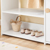 SoBuy KMB110-W Portant à Vêtements Enfant, Penderie pour Enfants, Garde-Robe Enfants, Étagère à Vêtement | Prévente
