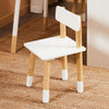 SoBuy KMB113-W Ensemble Table Enfant avec 2 Chaises, Table de Dessin, Bureau Enfant avec 1 Compartiment et 2 Boîtes de Rangement, Étudier et Jouer, Blanc
