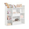 SoBuy KMB55-W Bibliothèque Enfant Montessori 8 Compartiments – Meuble Rangement Jouets et Livres, Blanc