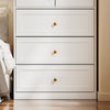 SoBuy KSB04-W Armoire 2 Portes avec 3 Tiroirs et Penderie – Design Moderne Gain de Place – 70×55×187 cm, Blanc et Bois