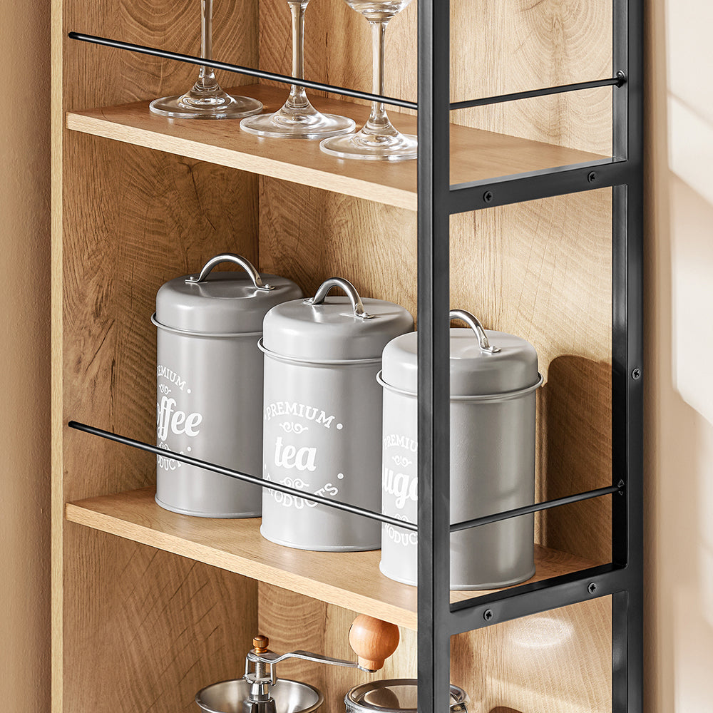 SoBuy NSR13-N Meuble 20 cm Entre Frigo et Mur – Rangement Gain de Place, Style Naturel