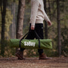 SoBuy OGS32-GR Tente de Camping 4 en 1 Pliable 1 Personne – Lit Pliant, Matelas Gonflable, Sac de Couchage Inclus, Vert