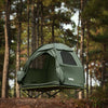 SoBuy OGS32-II-GR Lit de camp Tente de camping d'extérieur avec crochets pour lampe et poches de rangement pour chaussures 3 en 1 personne Lit de camp pratique