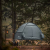 SoBuy OGS32-II-HG Tente de Camping extérieure Tente individuelle avec Crochet pour Lampe et Sacs de Rangement pour Chaussures Tentes 3-en-1 pour 1 Personne 193x160x86 cm