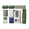 SoBuy OGS32-L-GR Tente de Camping 4 en 1 Pliable 2 Personnes – Lit Surélevé 180 kg, Toit Ouvrant, Matelas, Sac de Couchage, Vert