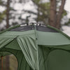 SoBuy OGS32-L-GR Tente de Camping 4 en 1 Pliable 2 Personnes – Lit Surélevé 180 kg, Toit Ouvrant, Matelas, Sac de Couchage, Vert