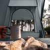 SoBuy OGS32-L-HG Tente de Camping Pliable 4 en 1avec Toit, Sac de Couchage, Matelas Gonflable, 2 Personnes, Gris