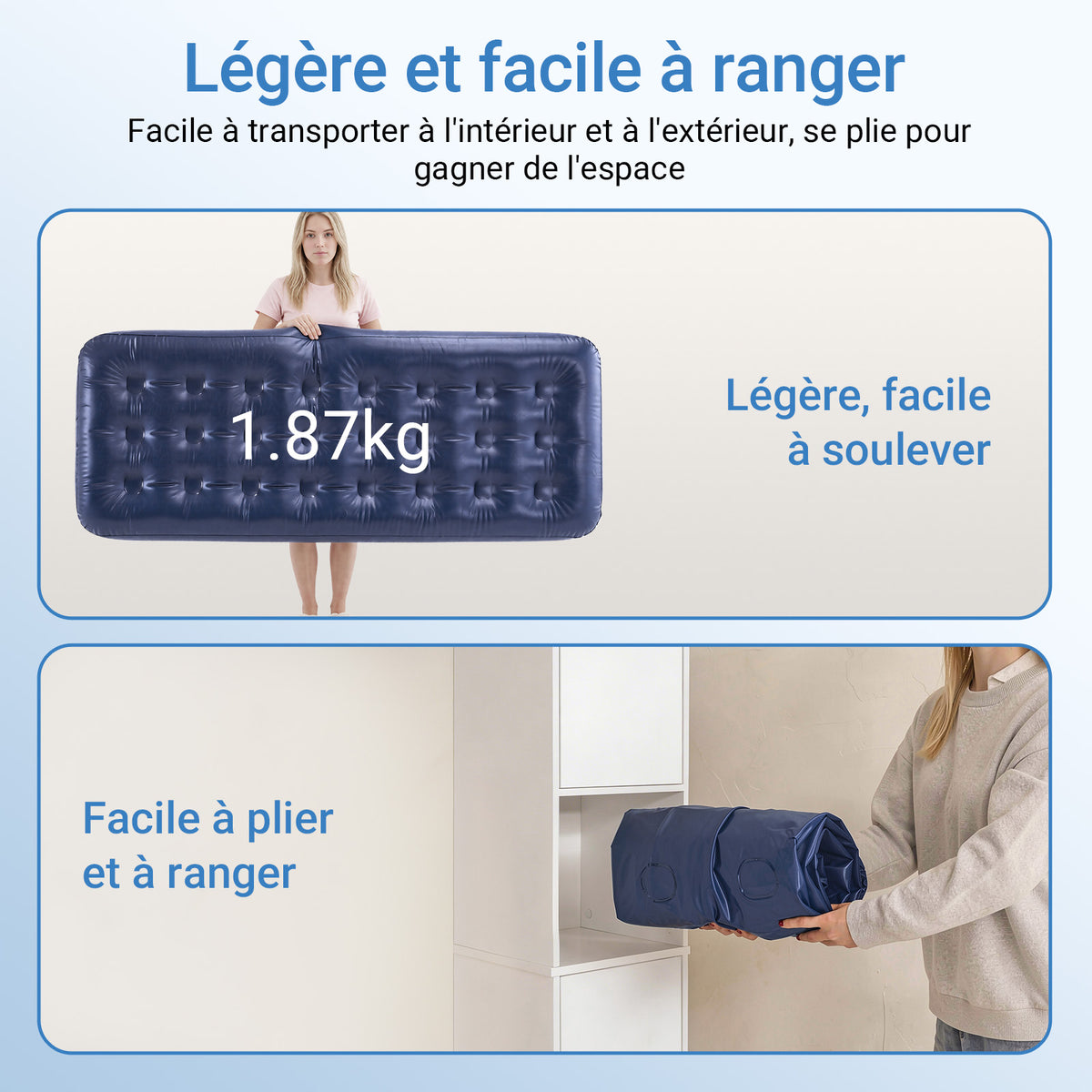 SoBuy Tente de Camping extérieure Tentes Double avec Crochet pour Lampe et Sacs de Rangement pour Chaussures Tente 3-en-1