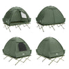 SoBuy OGS32-II-L-GR Tente de Camping extérieure Tentes Double avec Crochet pour Lampe et Sacs de Rangement pour Chaussures Tente 3-en-1 pour 2 Personnes, 193x188x145 cm