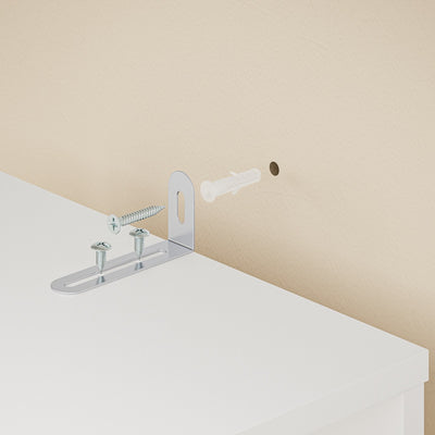SoBuy STR15-W Étagère Blanche 4 Niveaux avec 3 Tiroirs – Meuble de Rangement Gain de Place pour Salon, Chambre, Cuisine ou Bureau, Bibliothèque Haute d'Angle 28 cm – 28×50×170 cm, Charge 58 kg