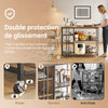 SoBuy SVW18-II-F Desserte de Cuisine à roulettes, Étagère de Cuisine, Chariot de Service Meuble de Rangement Style Industriel, Cadre en Acier Stable – 110 x 45 x 92 cm