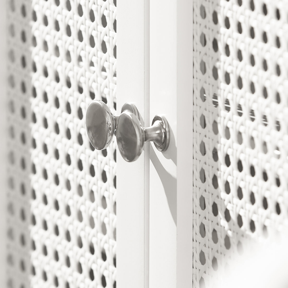 SoBuy BZR35-W Meuble sous Lavabo Salle de Bain Meuble Lavabo avec 2 Portes et Étagère Petit Meuble Salle de Bain avec Panneaux en Treillis pour Vasque ou Lavabo Blanc 50x60x33 cm