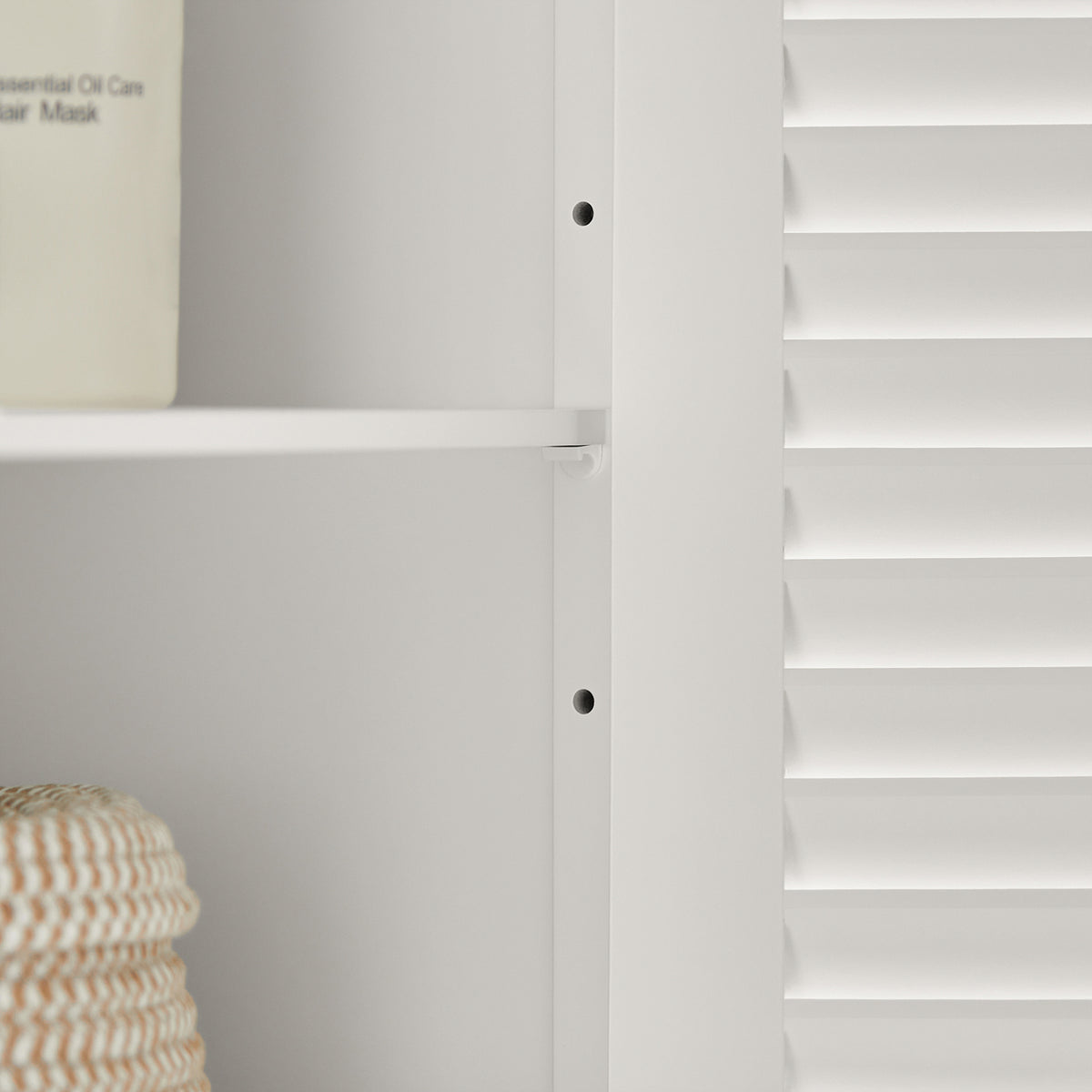 SoBuy FRG237-W Meuble Sous-Lavabo Meuble de Salle de Bain Vasque, 2 portes et 2 étages